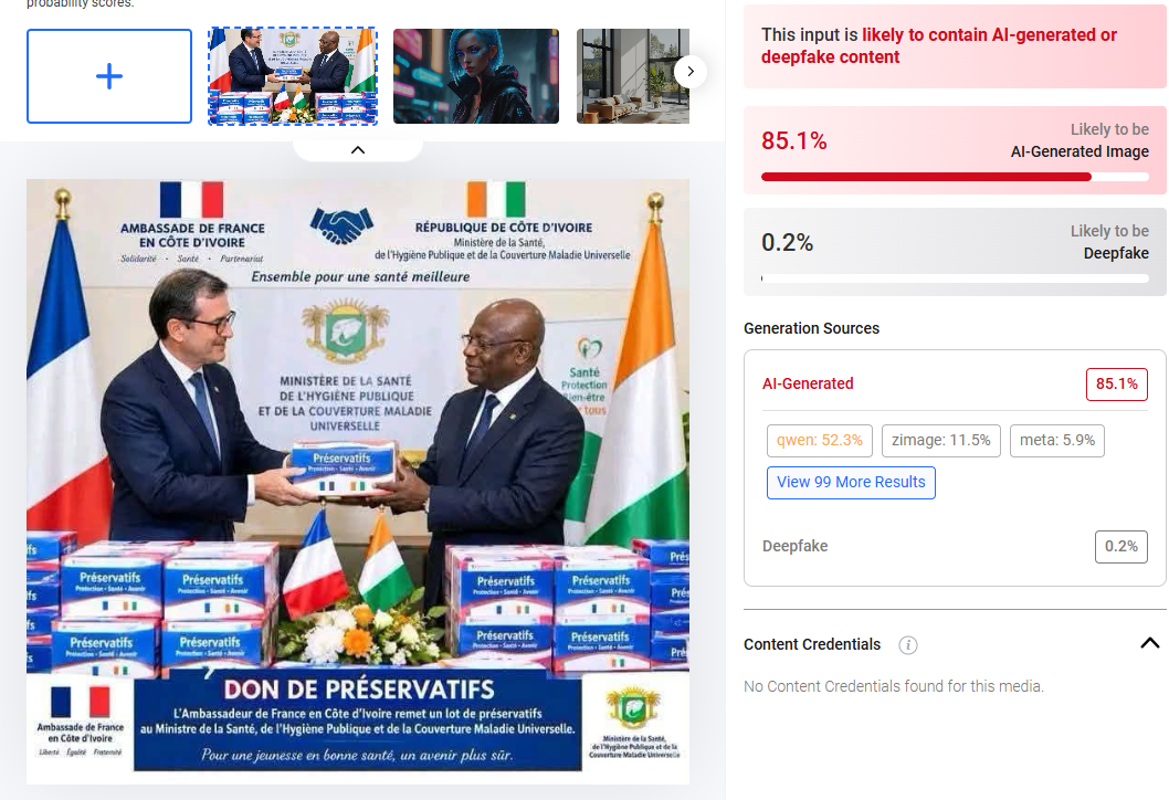 Capture d'écran Hive Moderation effectuée le 16 septembre 2026